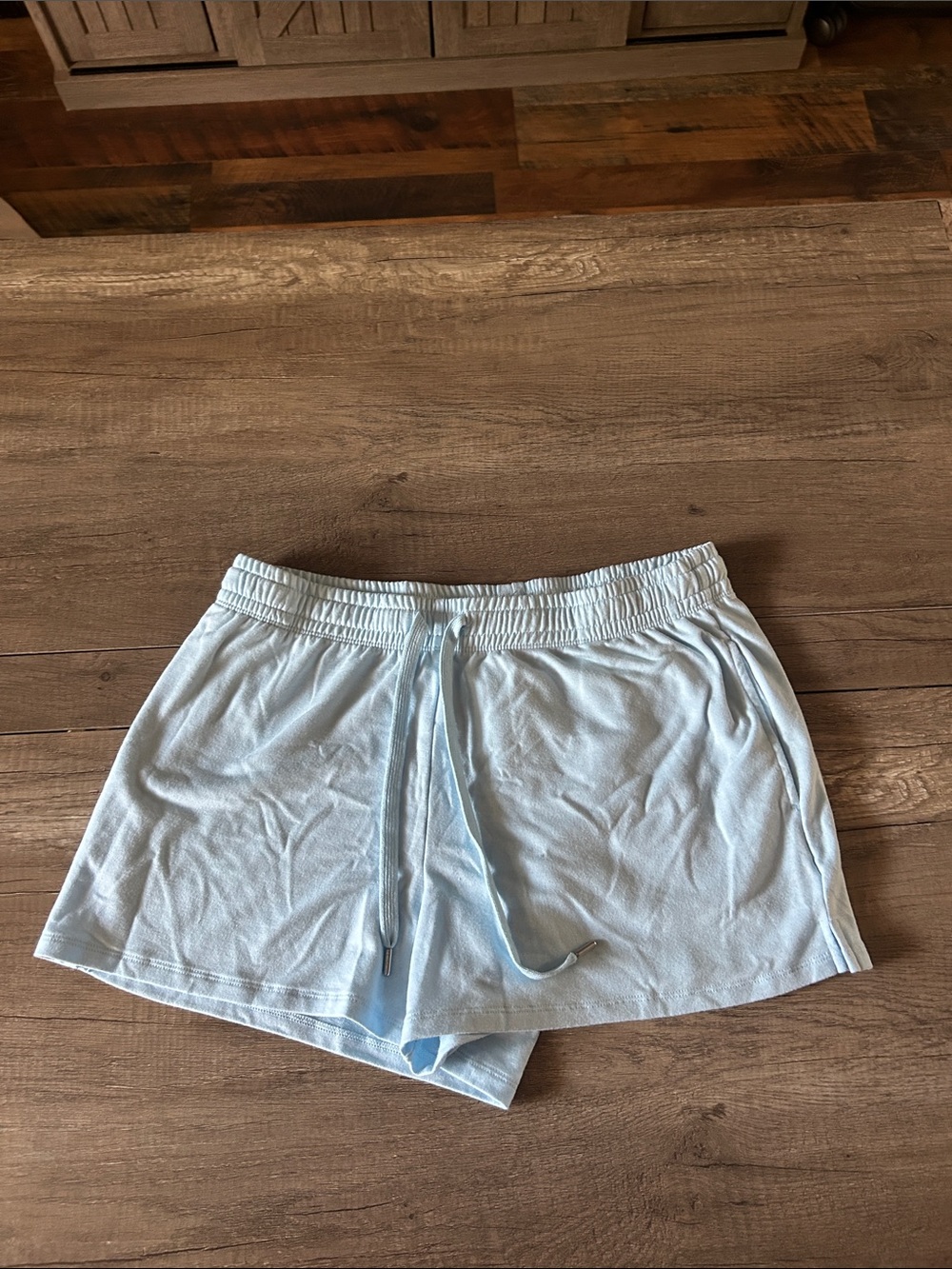 Women's Light Blue Lounge Shorts - Soft Sleepwear